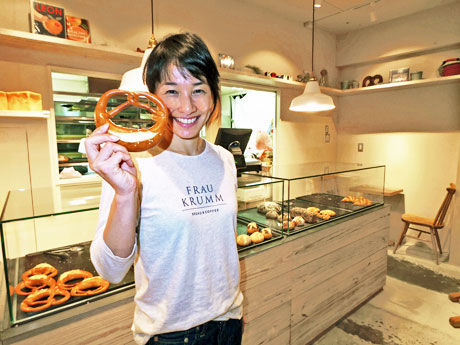 「焼きたてのパンを食べる習慣を根付かせたい」と話すクルム伊達公子さん