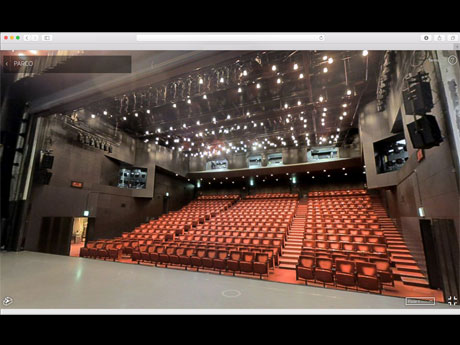 場内の3DCGを360度で見ることができる（イメージ）