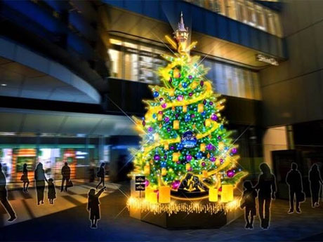 「塔の上のラプンツェル」をテーマにする渋谷ヒカリエのツリーのイメージ&copy;Disney