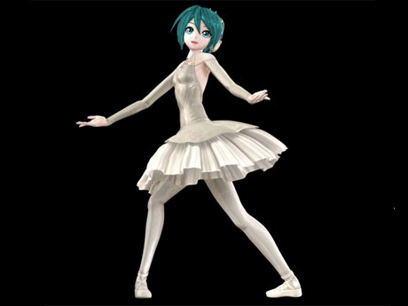 バレエ衣装の初音ミクが出演する&copy;Crypton Future Media,INC.www.piapro.net