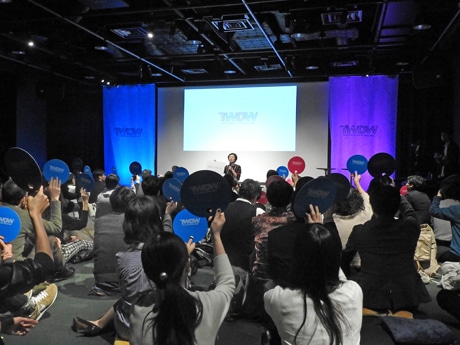 「TOKYO WORK DESIGN WEEK」初日、林千晶さんのセッションの様子