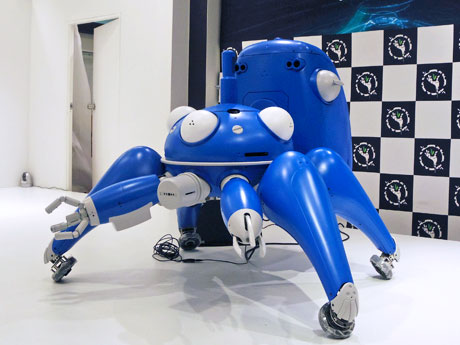 2分の1サイズで再現したタチコマ