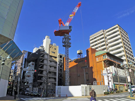 「KOE」が出店するビルの建築が進む渋谷パルコ・パート2跡