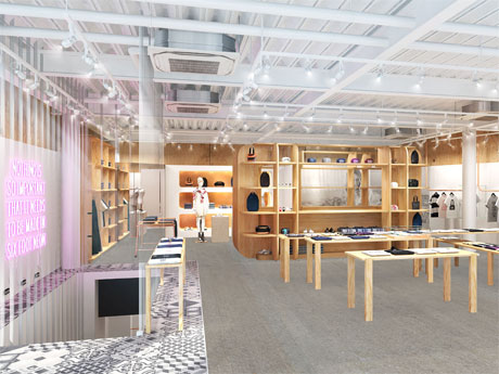 木目と白を基調に仕上げる1階メインフロアのイメージ