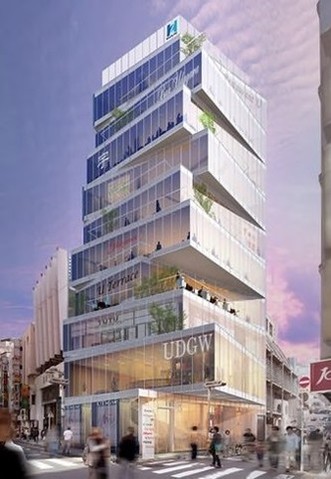 角地に出店する「HULIC ＆New SHIBUYA」の外観イメージ