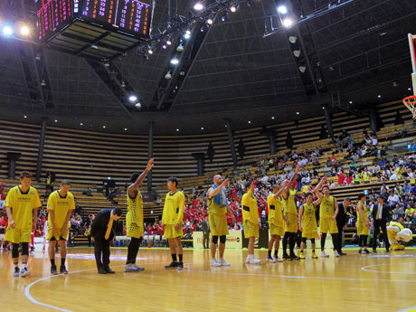 チャンピオンシップ出場を決めたサンロッカーズ渋谷の選手たち
