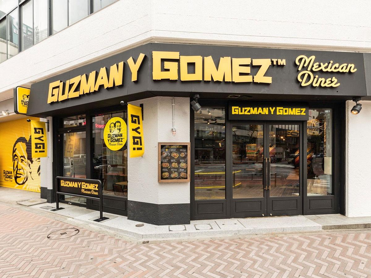 神南郵便局前交差点の路面にオープンした店舗概観