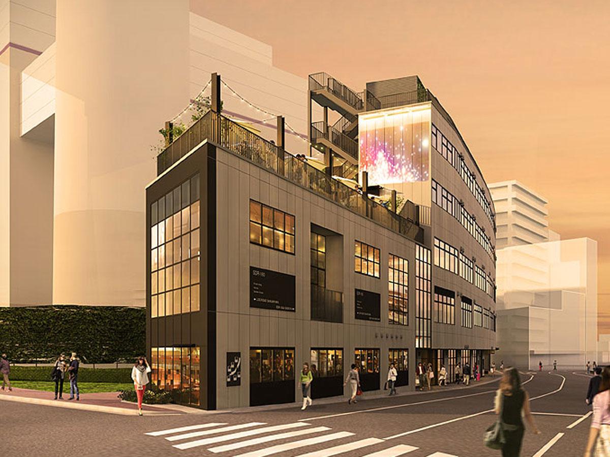 ホテルが入るB棟の代官山駅側の外観イメージ（提供：東急電鉄）