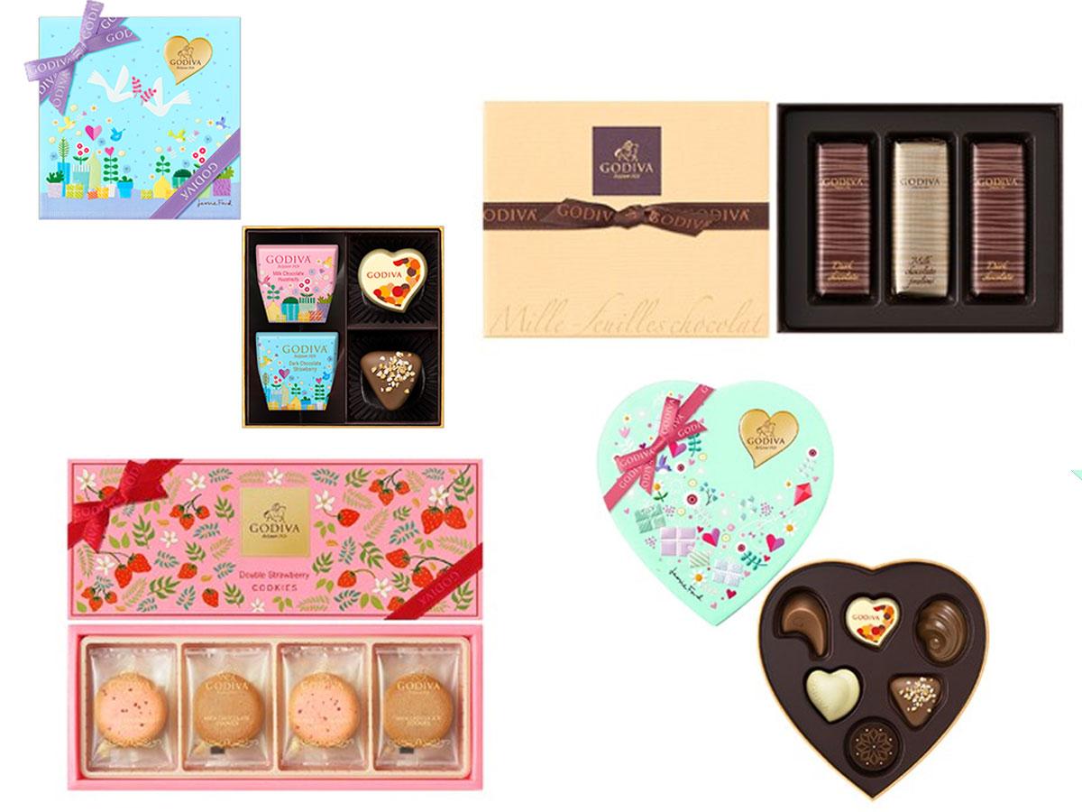 ゴディバのホワイトデーコレクションの一部