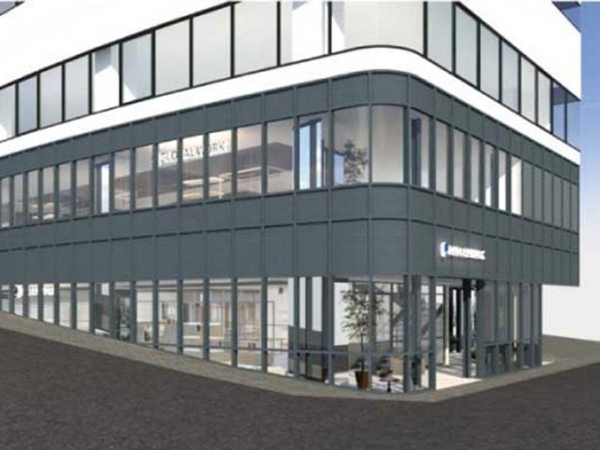 井の頭通りと間坂沿いに出店する店舗概観イメージ