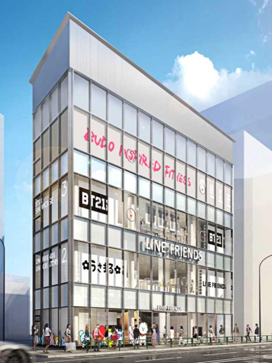 明治通り沿いの店舗外観イメージ