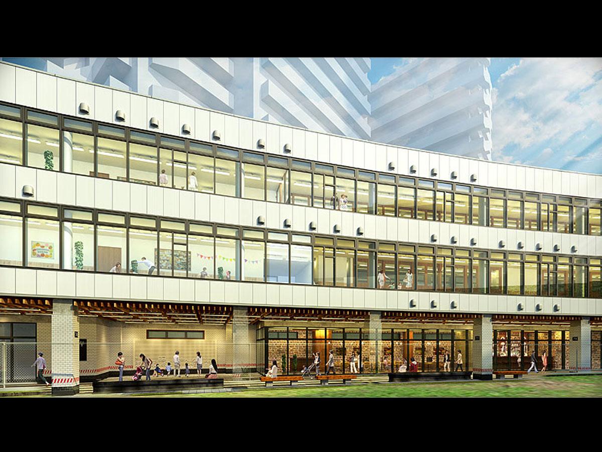 「渋谷しぜんの国こども園（仮称）」がオープンするA棟の外観イメージ（提供：東急電鉄）