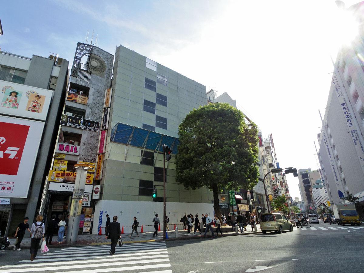 ホテル・オフィスなどが入る高層ビル建設を予定する「ドン・キホーテ渋谷店」跡