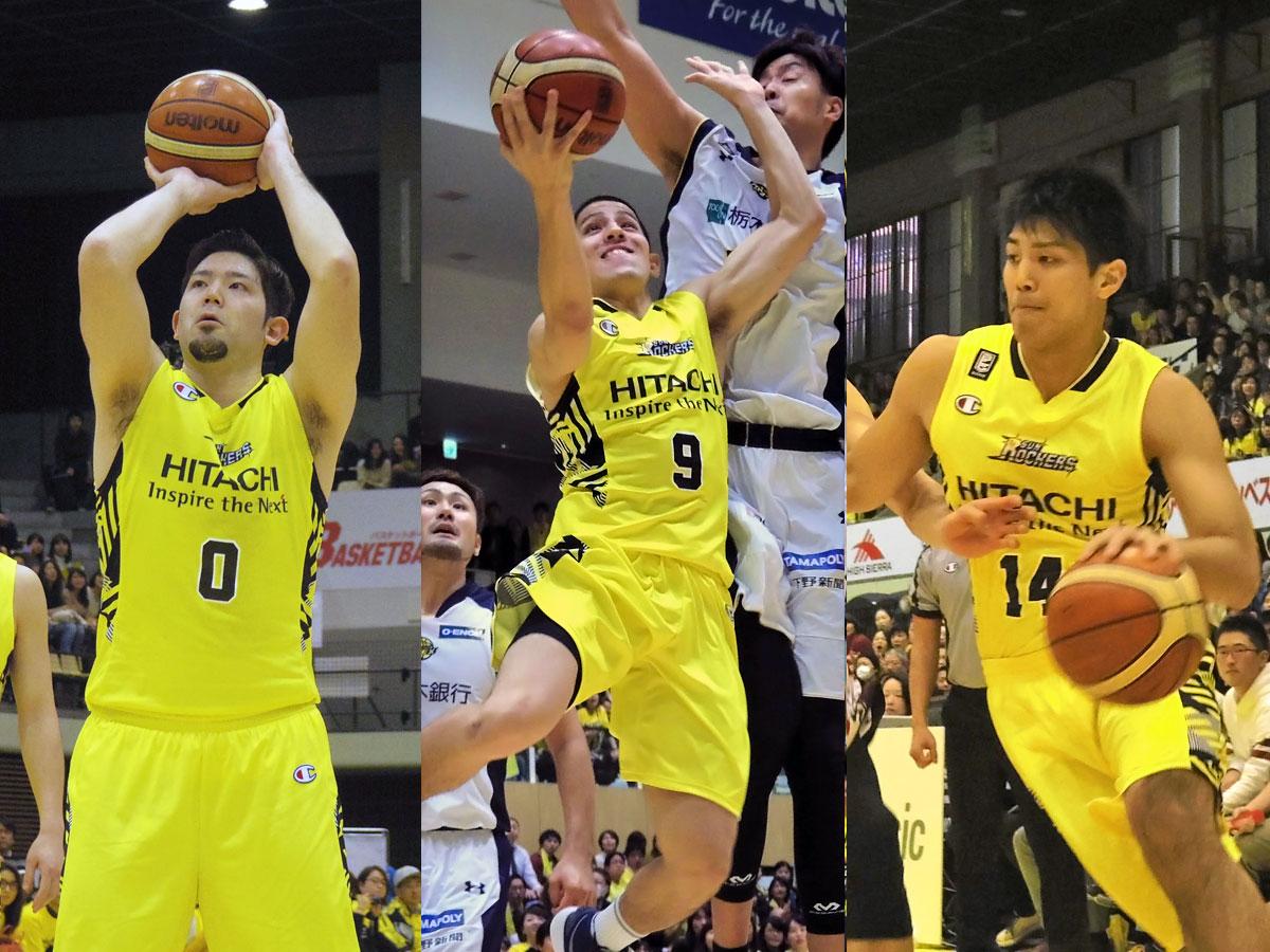 （左から）満原優樹選手・ベンドラメ礼生選手・杉浦佑成選手