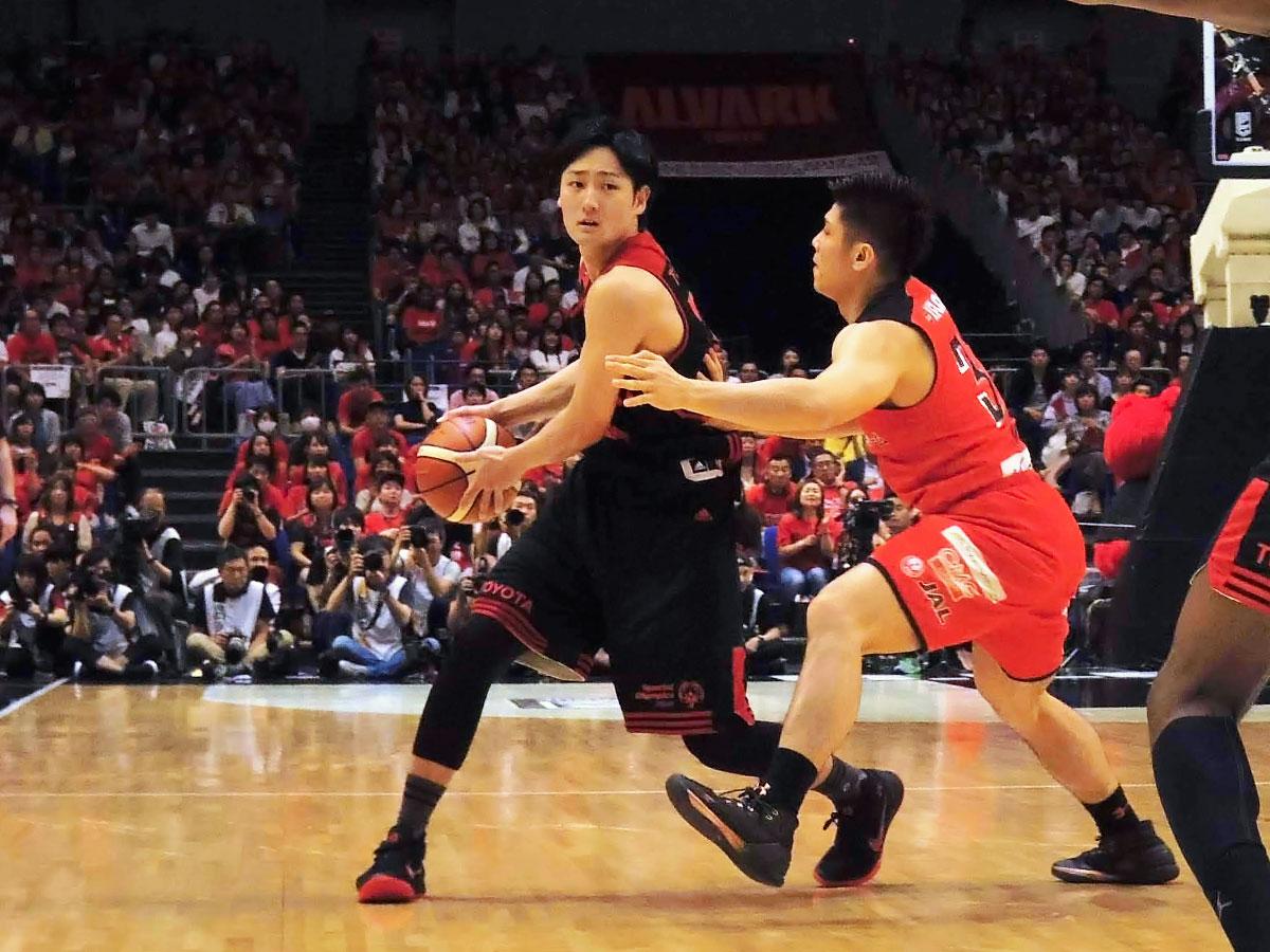 チャンピオンシップ決勝ではMVPに選ばれる活躍を見せた田中大貴選手（中央奥）