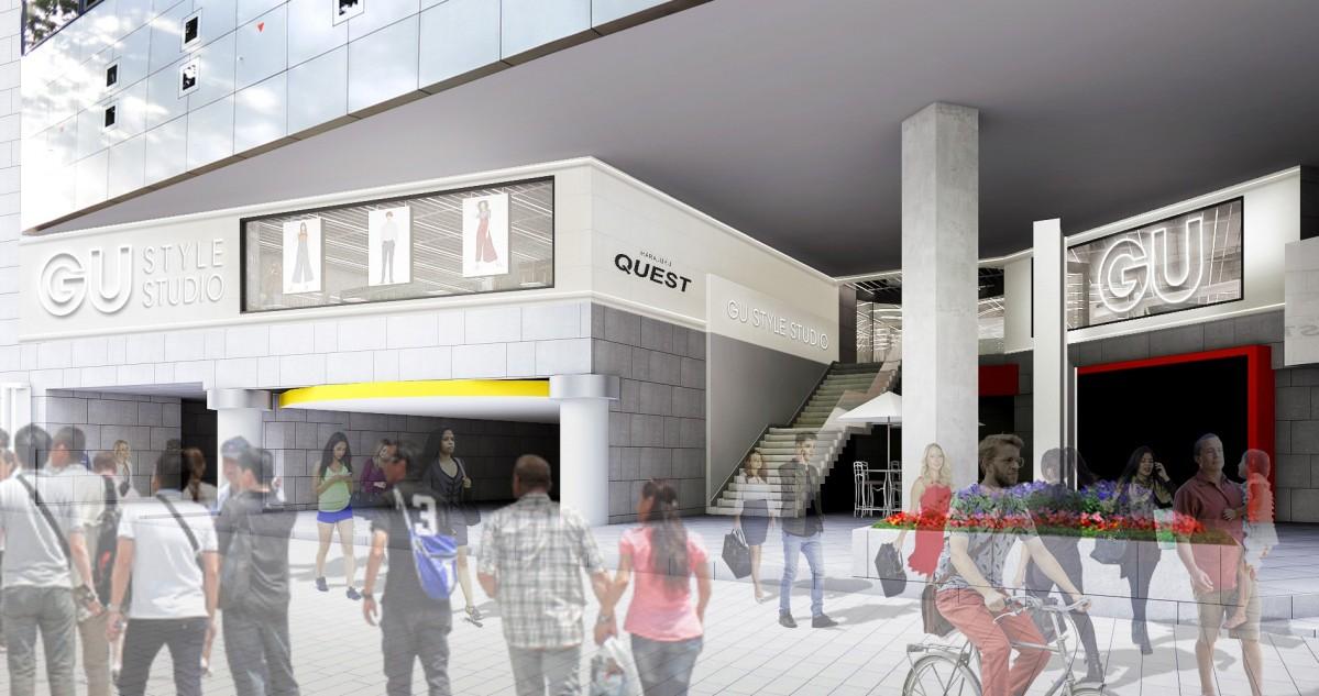 原宿駅近くの商業施設「原宿クエスト」2階にオープンする新店舗（外観イメージ）