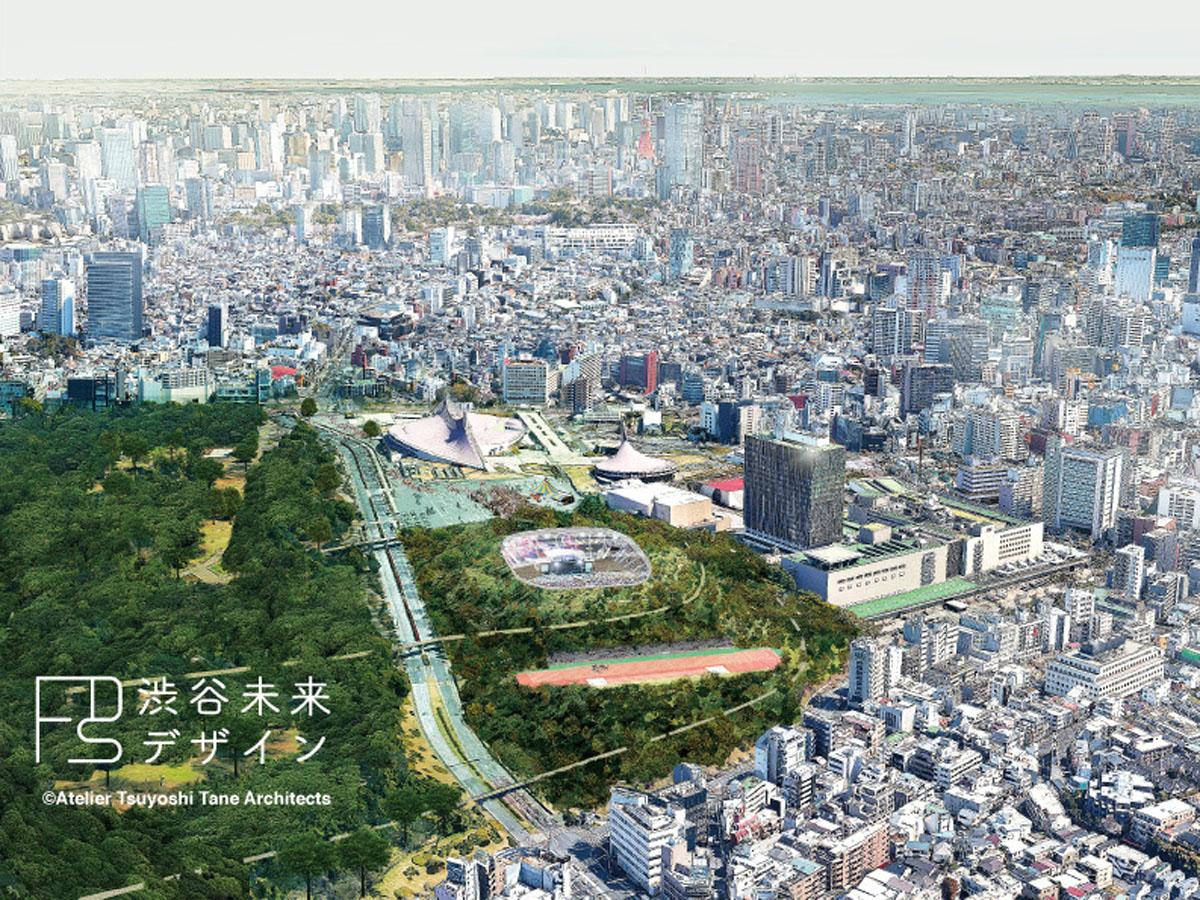 代々木公園で建設を目指すスタジアム（イメージ画像）