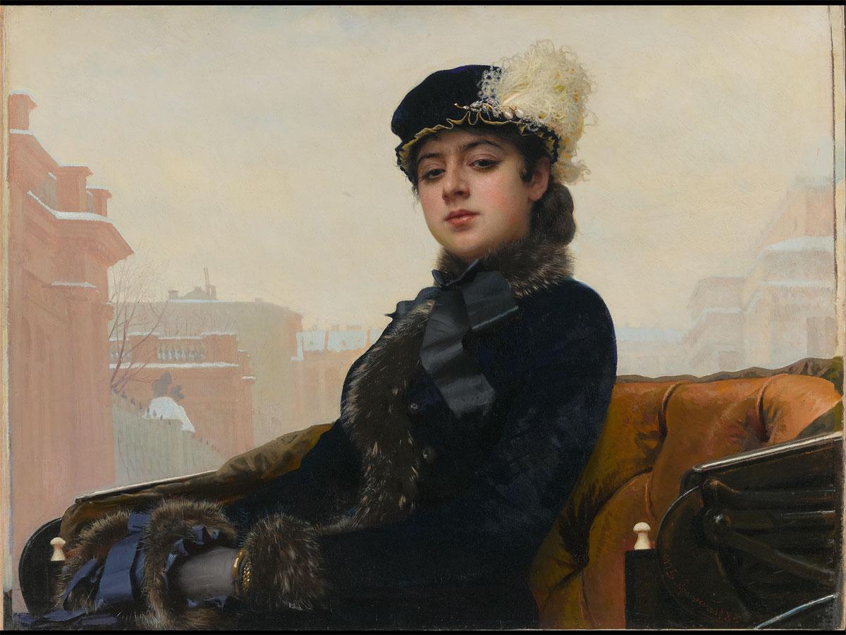 約10年ぶりに来日展示を予定する「忘れえぬ女」（イワン・クラムスコイ、1883年）&copy;The State Tretyakov Gallery
