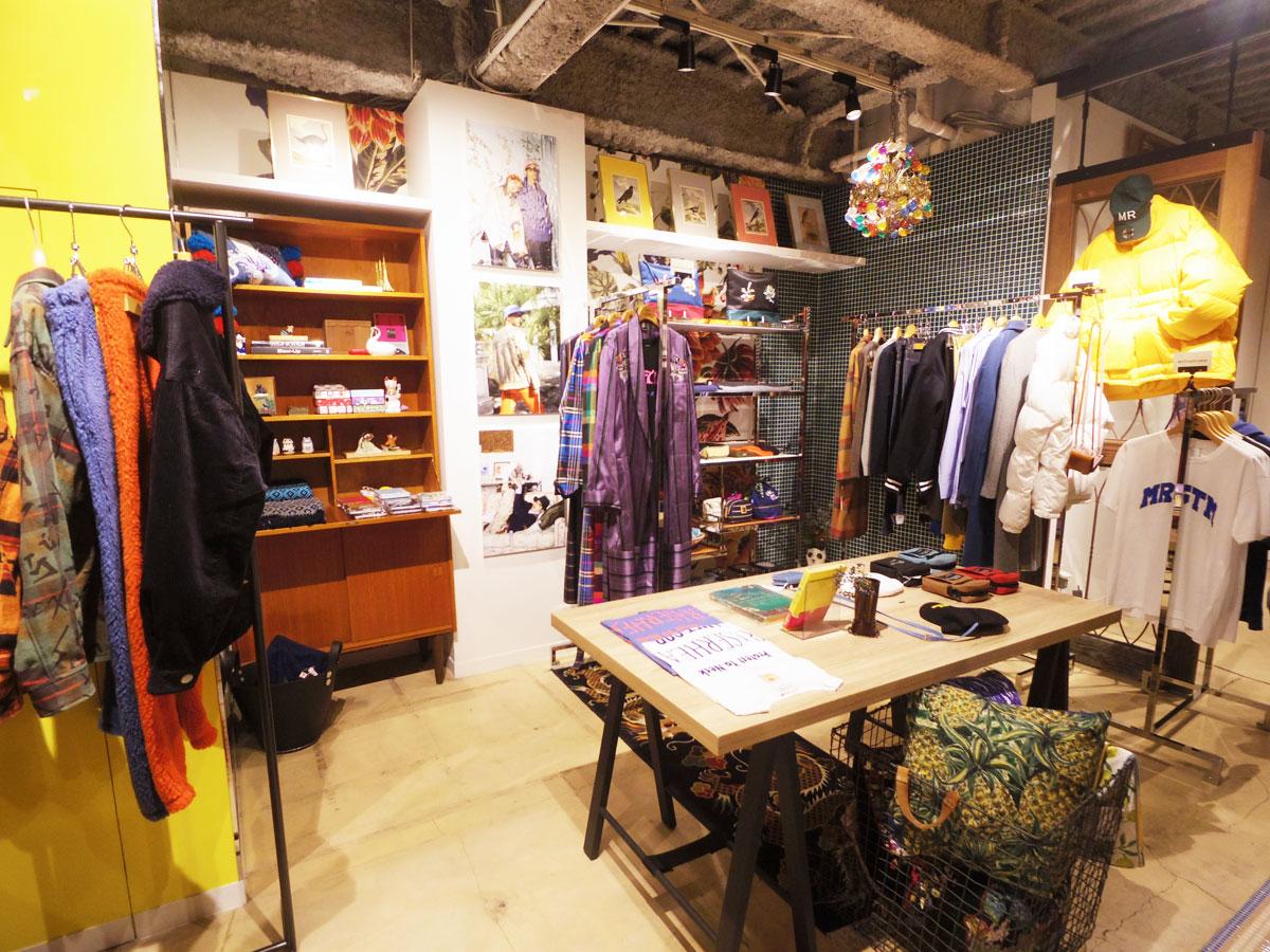 丸山さんがセレクトしたブランドの商品が並ぶ店内
