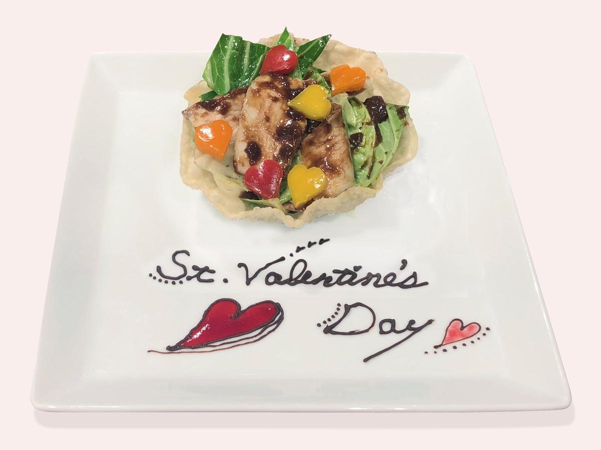 バレンタイン限定で提供する「CHOCO回鍋肉」