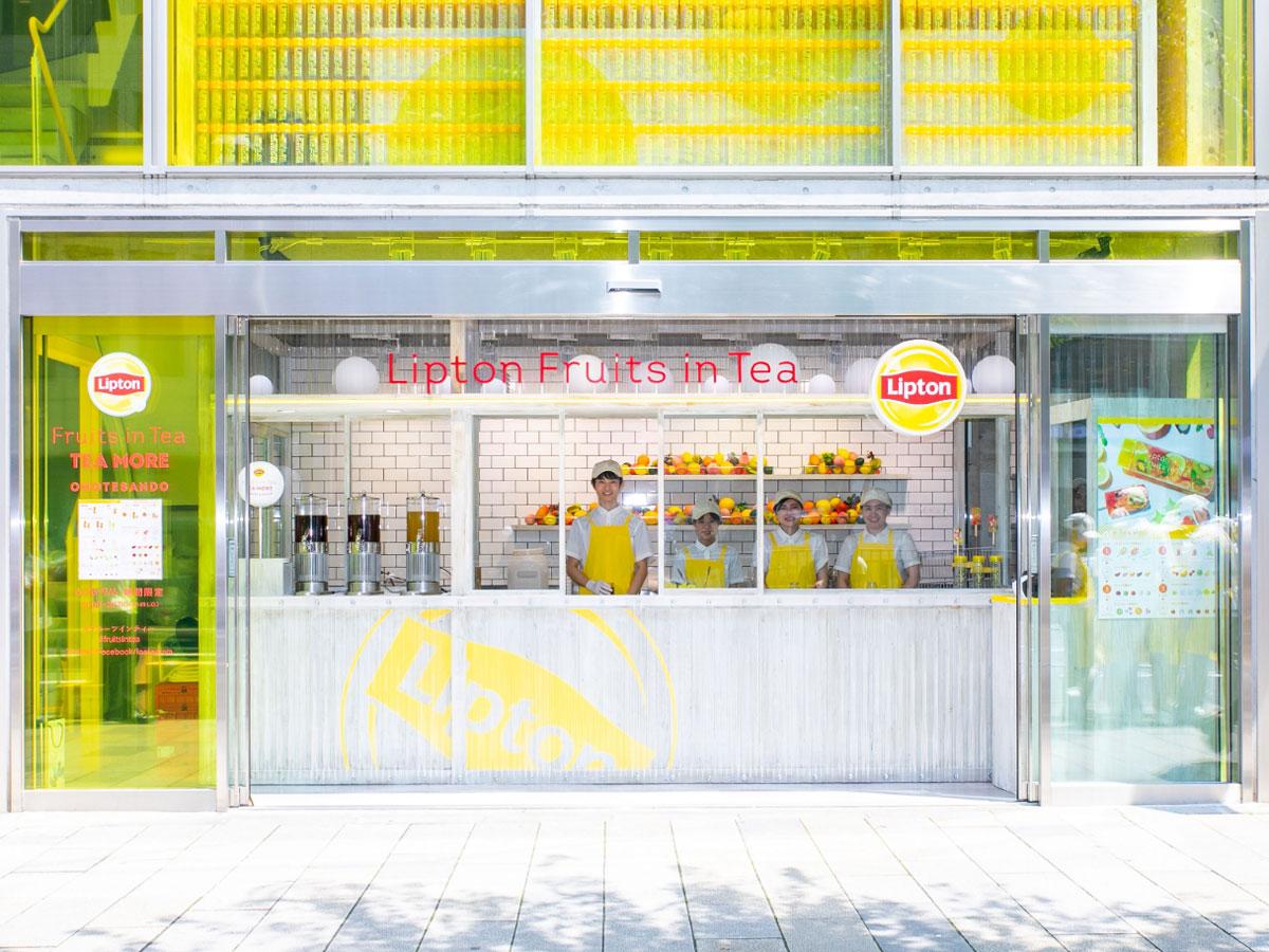 4年目の展開となる「Fruits in Tea」の1階カウンター
