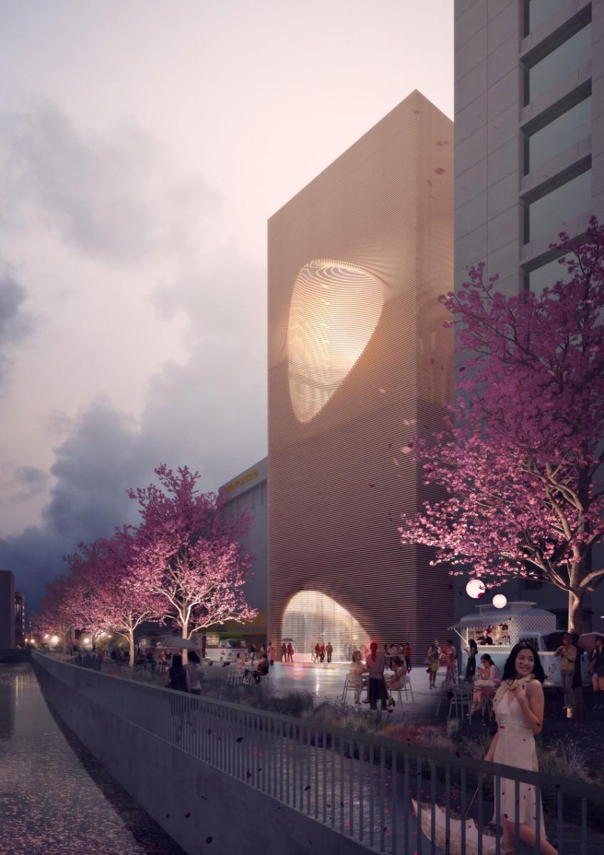 渋谷に新設される「YouTube Space Tokyo」外観イメージ（画像提供＝YouTube）