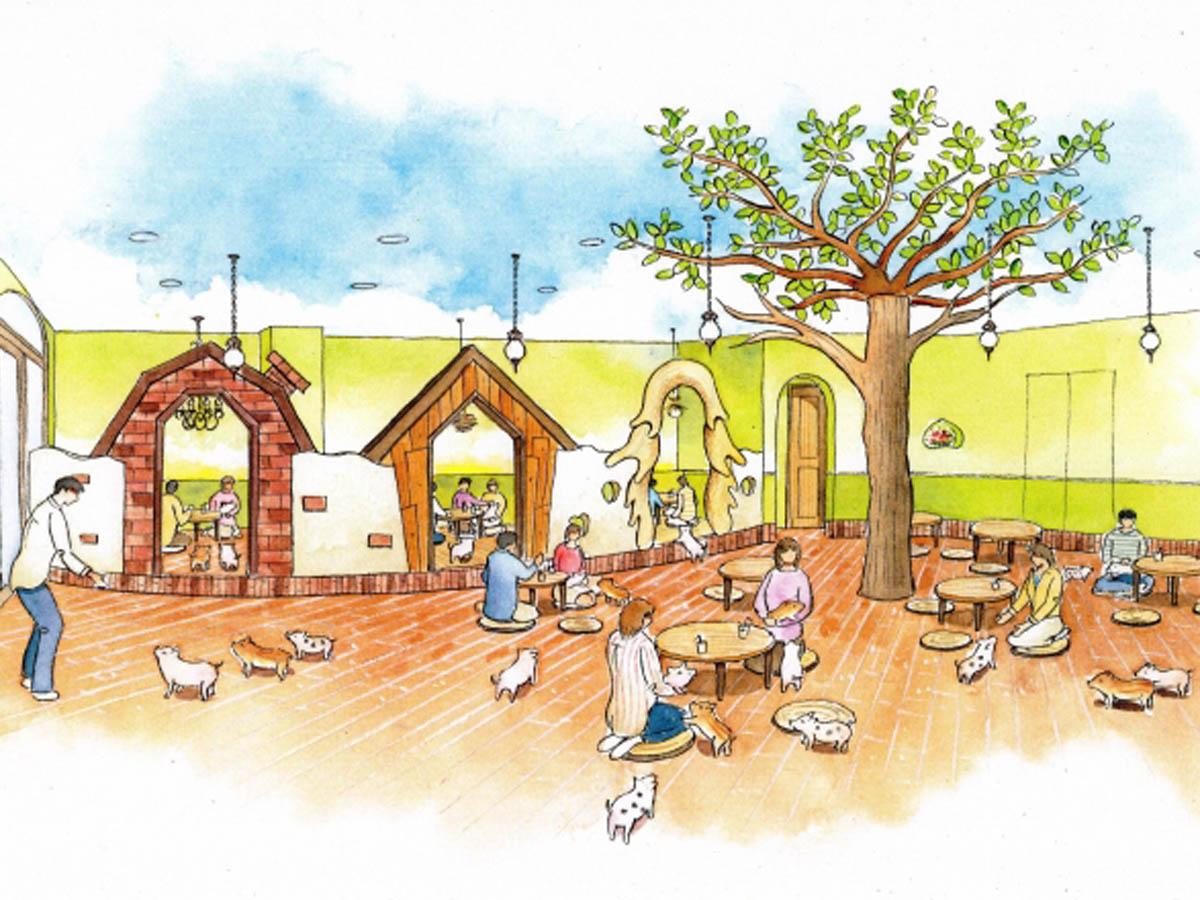 「マイピッグ カフェ」原宿店イメージ