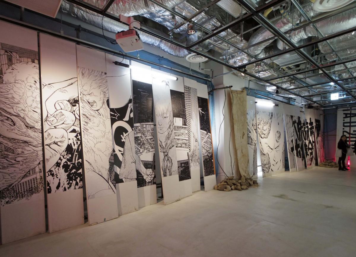 「パルコミュージアム」で展示しているアートウオール作品