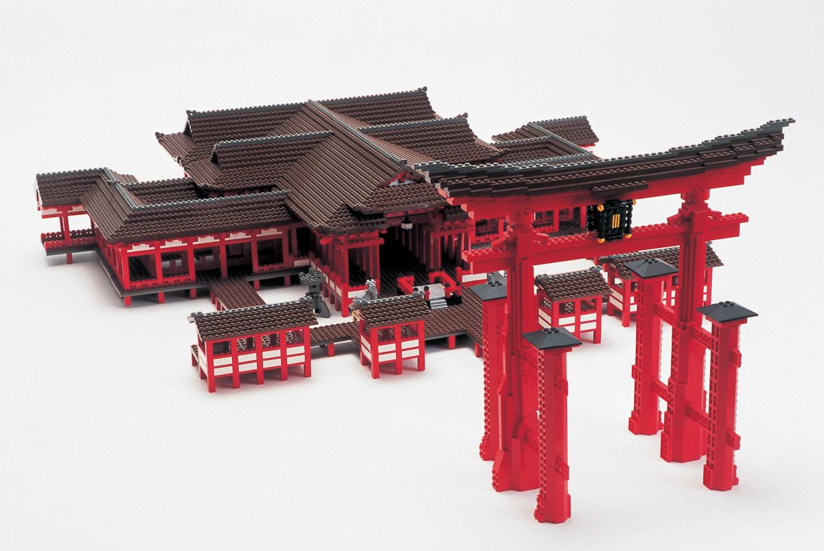 レゴブロックで作った「厳島神社」（＝画像）は今回の会場でも展示される予定　(c)PIECE OF PEACE
LEGO,the LEGO logo and Minifigure are trademarks of the LEGO Group.(c)2020 The LEGO Group.