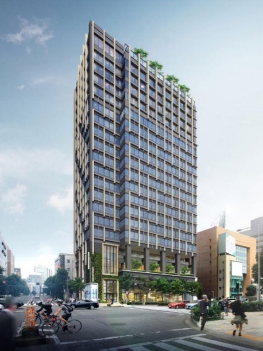 「ポール・スチュアート」の旗艦店が出店を予定する「the ARGYLE aoyama」の外観イメージ