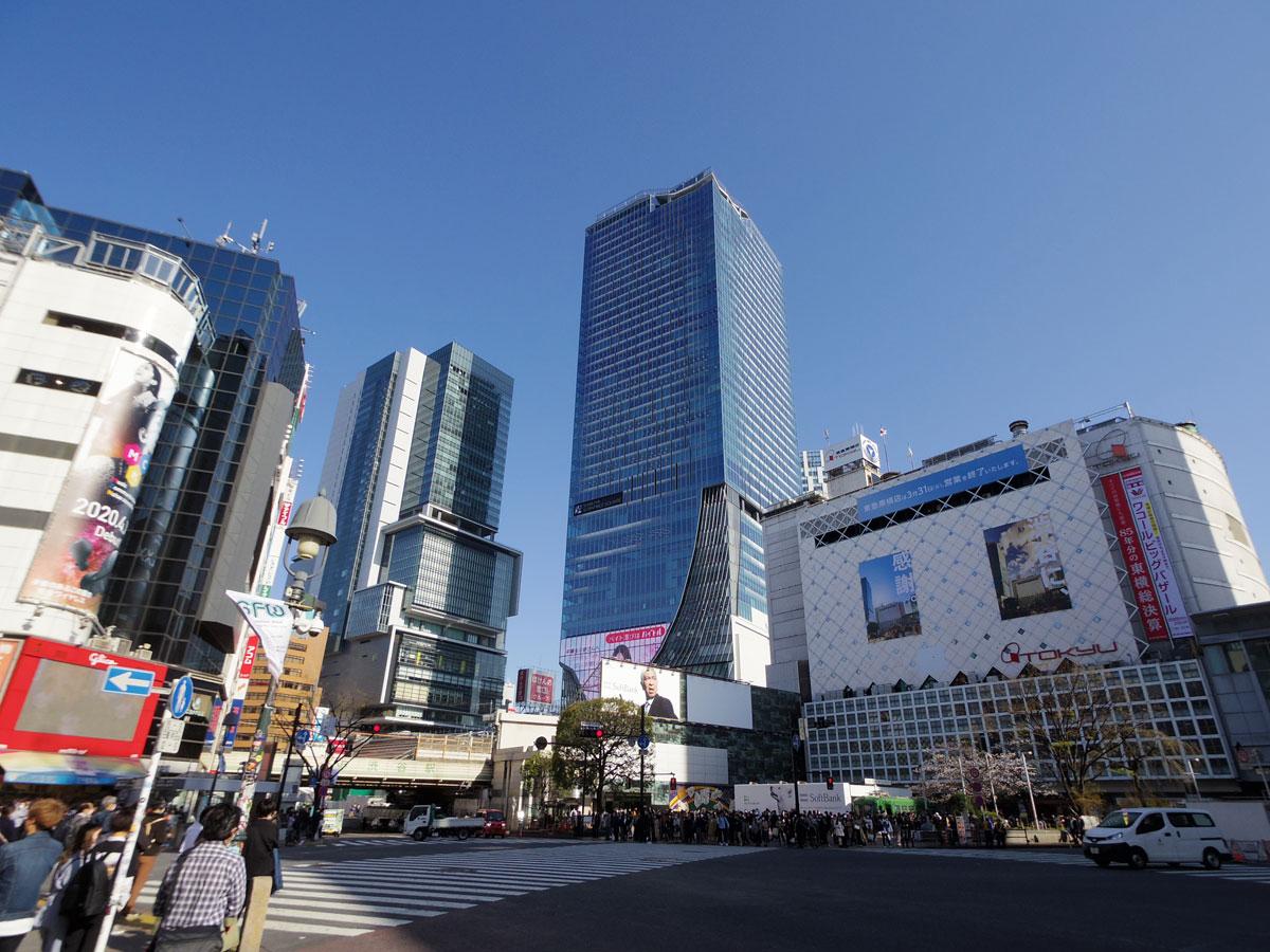 大型商業施設や百貨店が出店している渋谷駅周辺