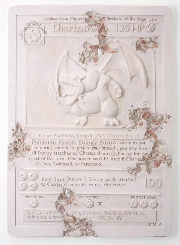 ポケモンカードゲームをモチーフにした作品&copy;2020 Pokemon. TM,&reg;. Nintendo. &copy;Daniel Arsham