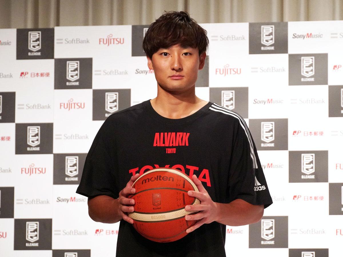 「早くファンの皆さんの前でプレーしたいという気持ちが強い」と話したアルバルク東京・田中大貴選手