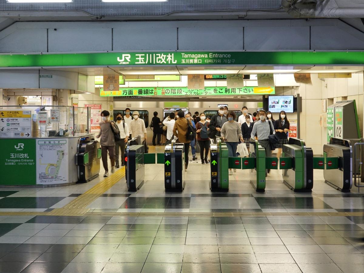 JR渋谷駅「玉川改札」（9月24日撮影）