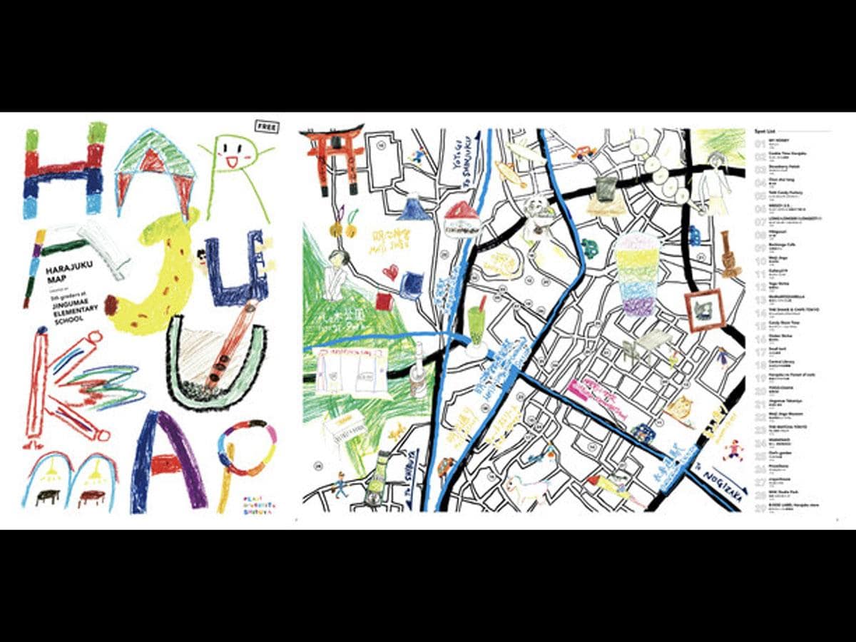 小学生が制作した観光ガイド「HARAJUKU MAP」