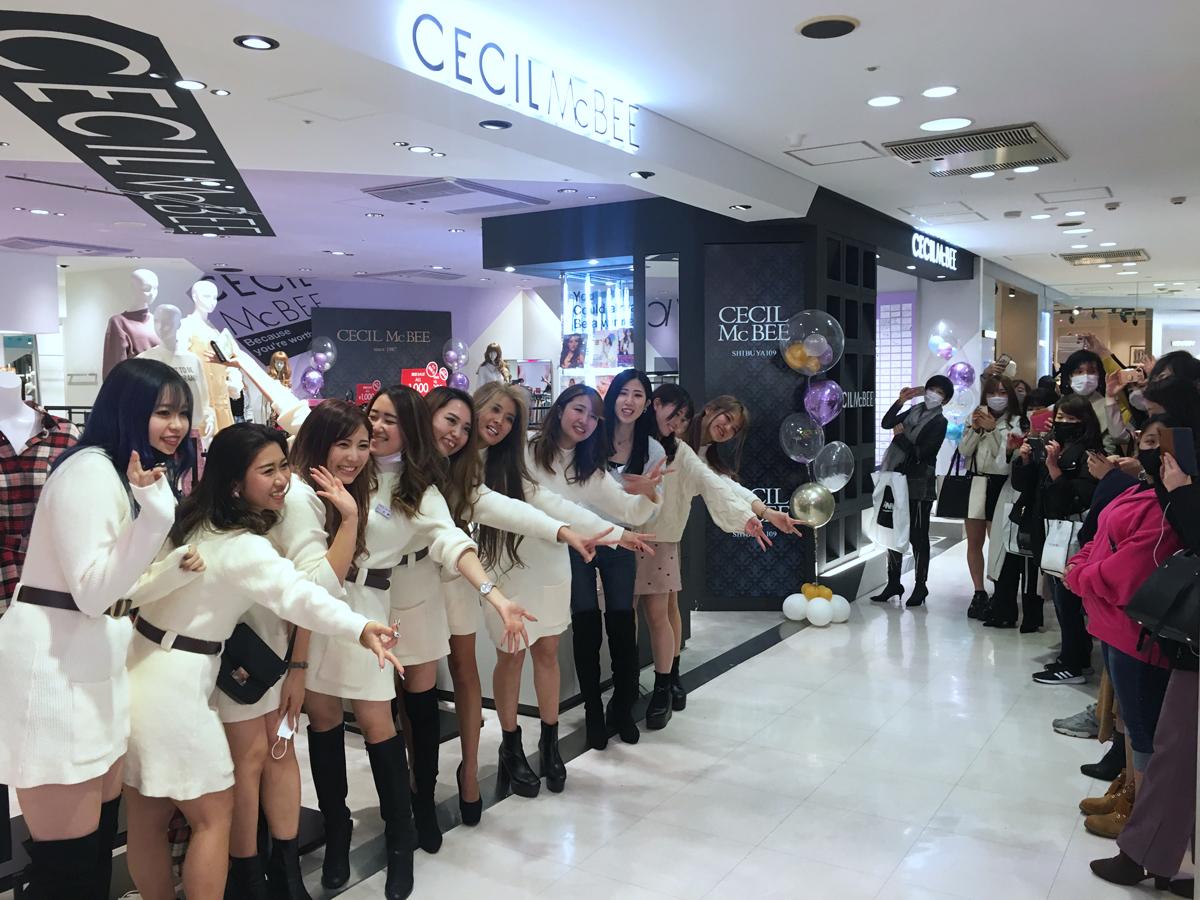 ファンが見守る中閉店したセシルマクビーSHIBUYA109店