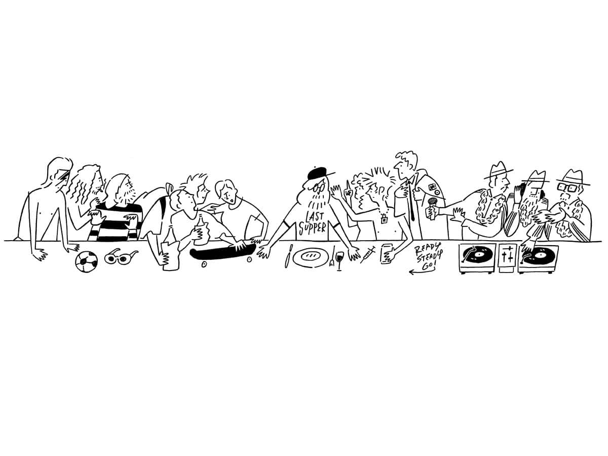 長場雄さんの個展「The Last Supper」より