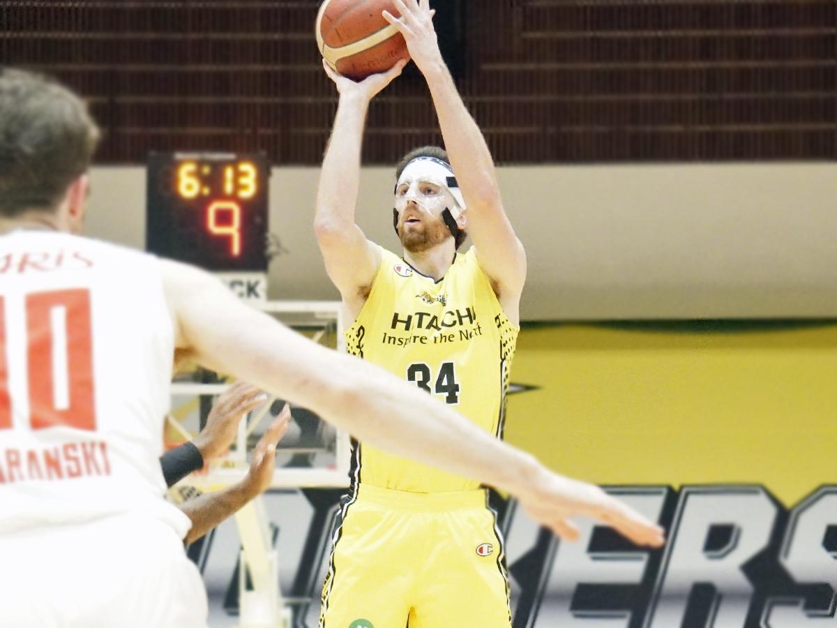 復帰戦でウイニングショットを決めたライアン・ケリー選手