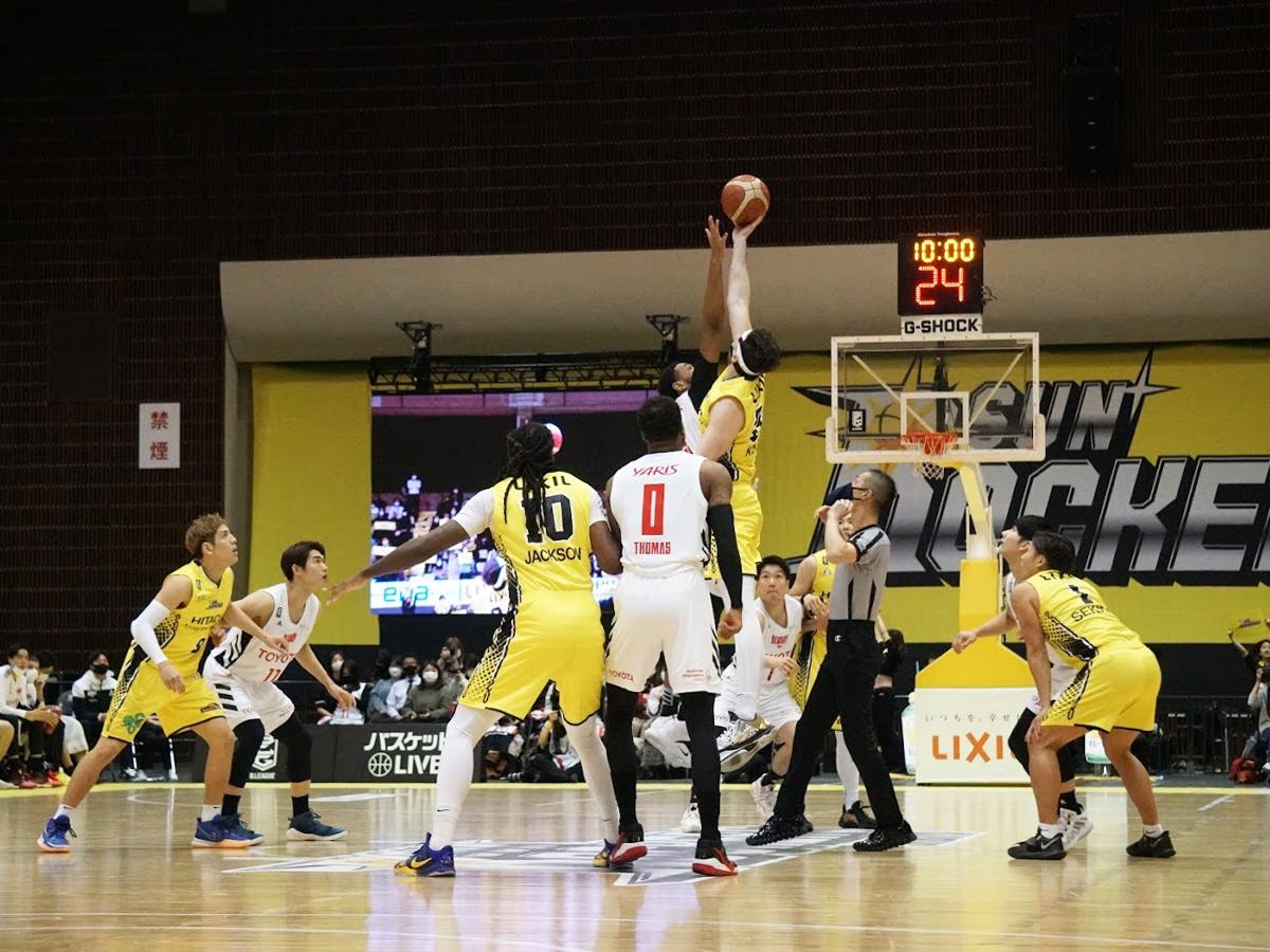 リーグ戦終盤に突入しているBリーグの試合より