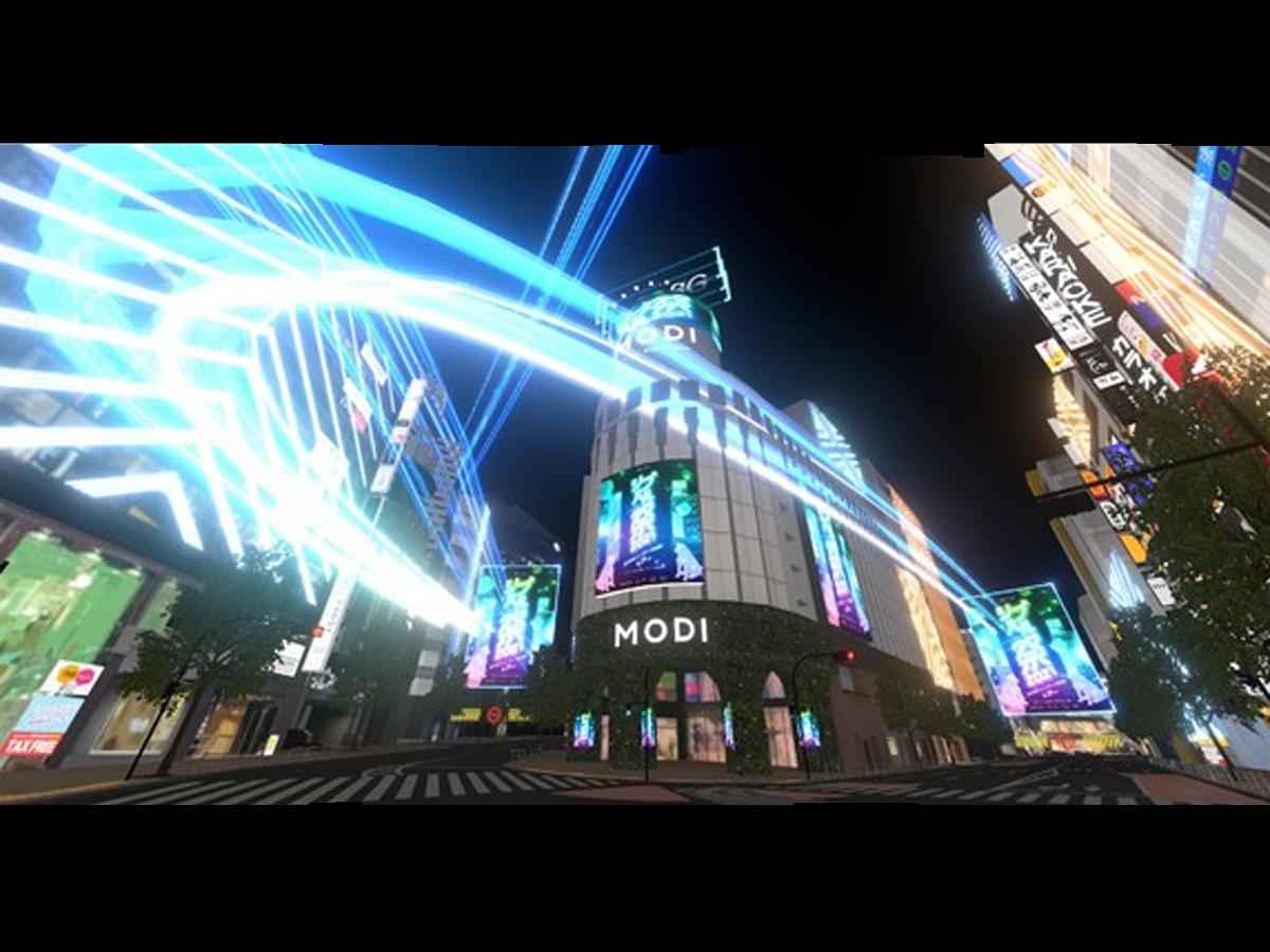 「バーチャル渋谷」内に新設される渋谷モディ前エリア