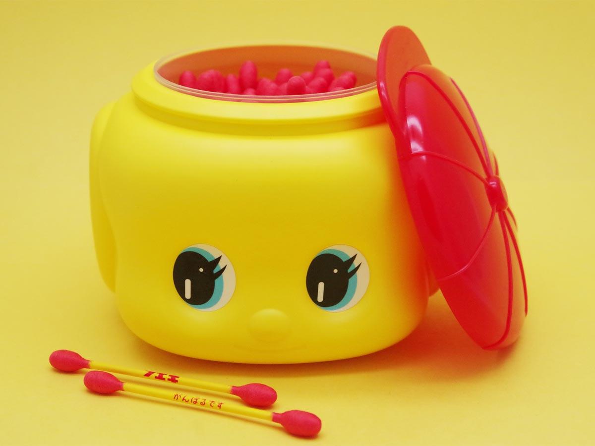 「フエキくん」カラーの綿棒