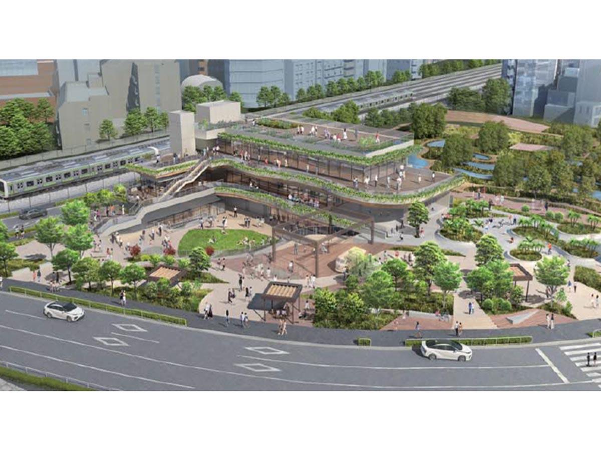 岸記念体育会館跡地に整備される代々木公園の新エリアのイメージ