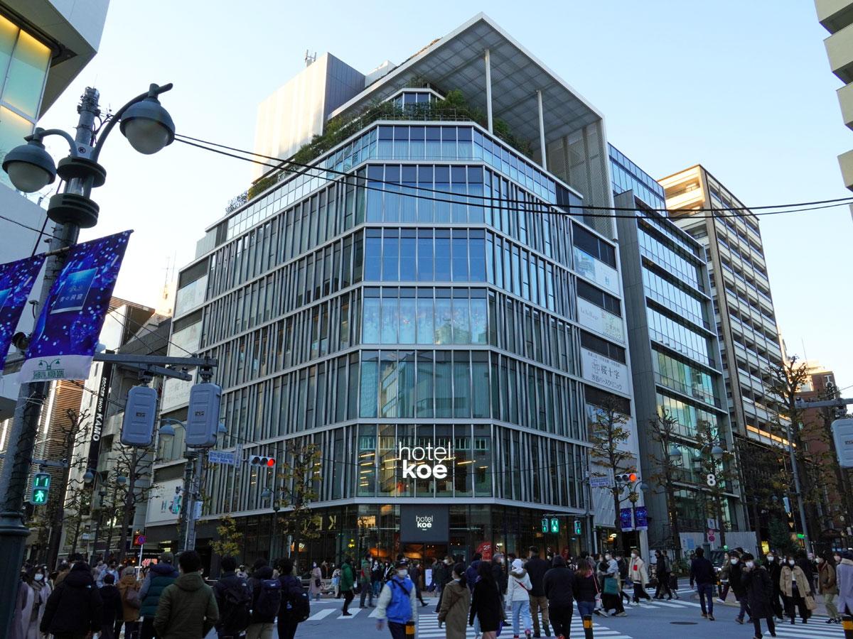 「hotel koe tokyo」外観