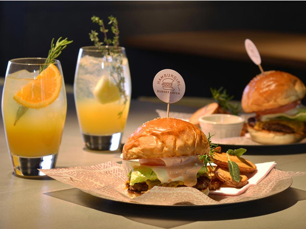 ハンバーガーショップ「HamburGirl」のメニュー