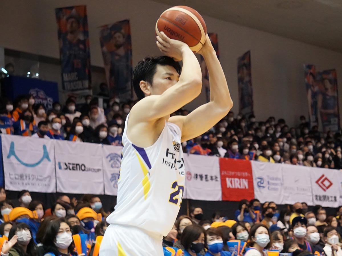 シーズンハイとなる22得点をあげた石井講祐選手