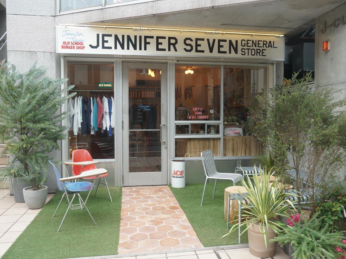 バーガーショップ「ジェニファーセブン」店舗外観