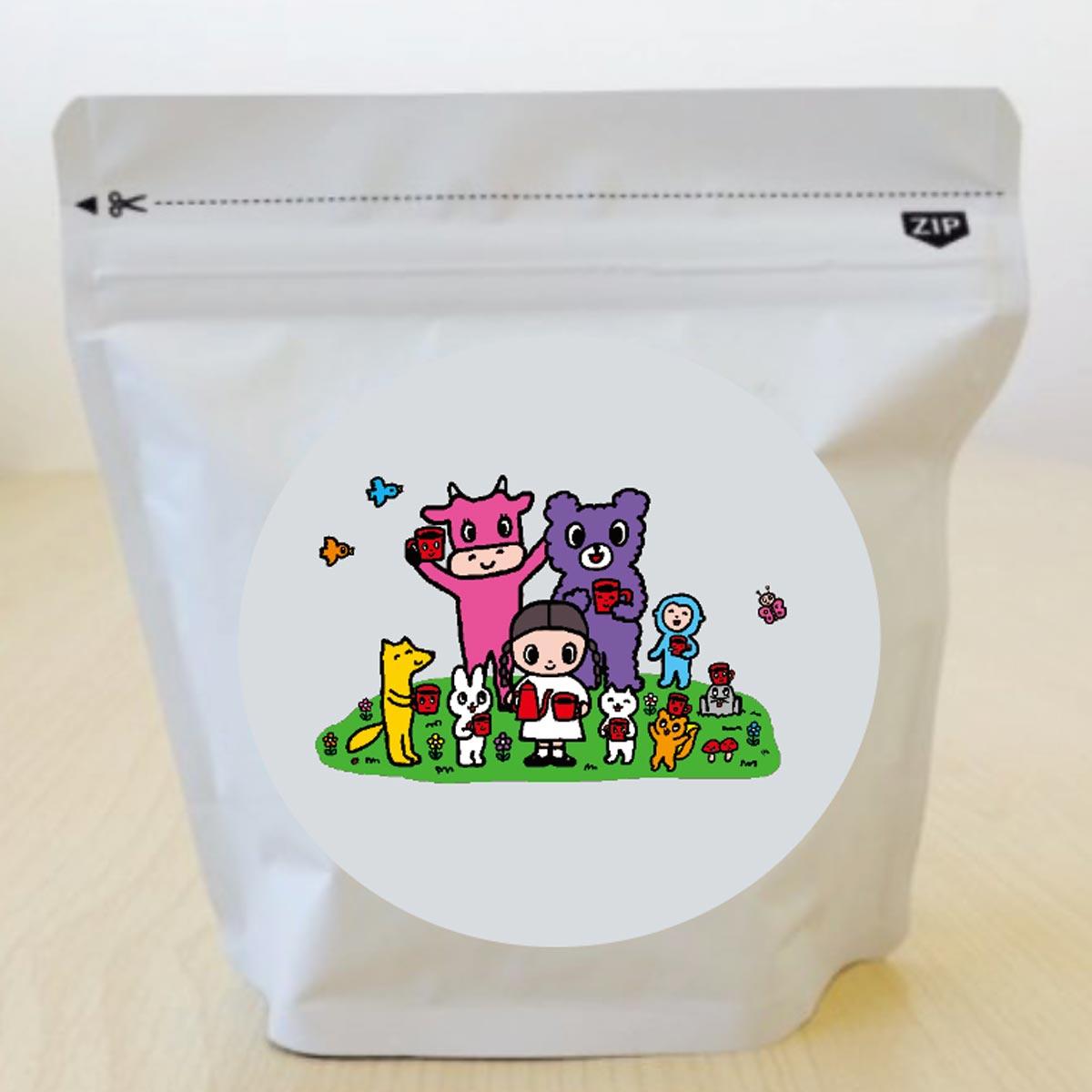 オリジナルパッケージで販売するコーヒー豆のイメージ