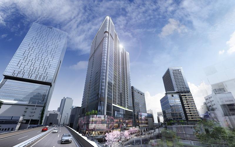 「渋谷駅桜丘口地区第一種市街地再開発事業」A棟（イメージ＝写真中央）