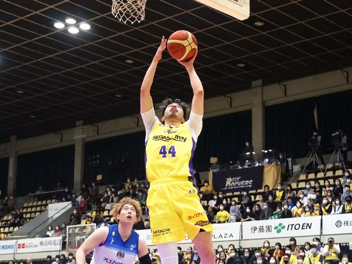 第3クオーターの追い上げに貢献した盛實海翔選手