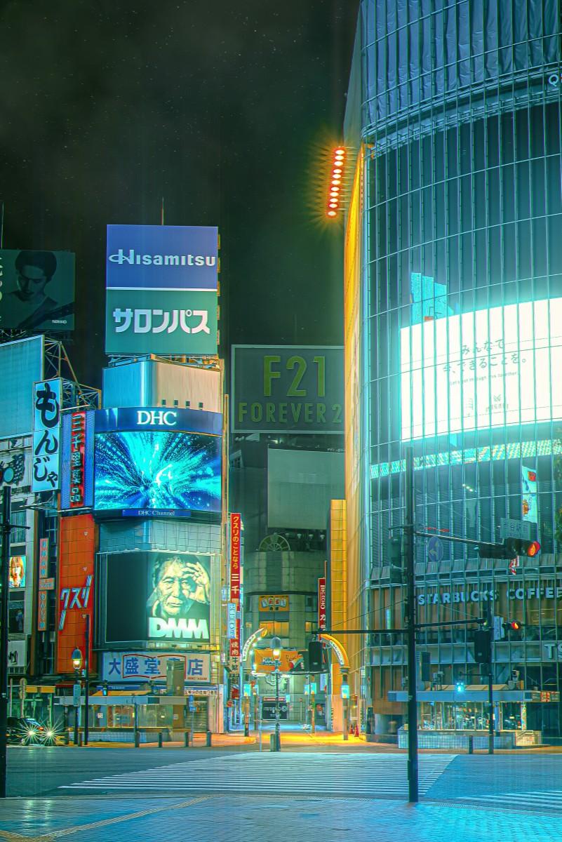 渋谷駅前スクランブル交差点を捉えた作品（写真集「L8r2020+1」より）